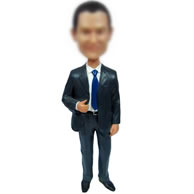 Man in suit bobbleheads