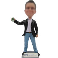 Man with Beer bobbleheads