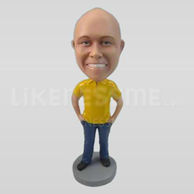 Polo shirt bobbleheads