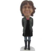 Personalized bobble head doll of Leisure woman