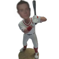 Personalized bobblehead baseball player