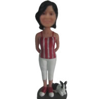 Personalized bobbleheads of Casual girl