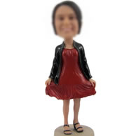 Personalized bobbleheads of Casual woman