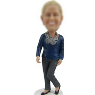 Personalized bobbleheads of Casual woman