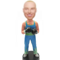 Personalized boxer bobbleheads
