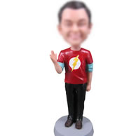 Personalized brown shoes bobbleheads