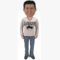 Personalized casual bobblehead dolls