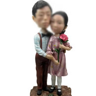 Personalized Custom bobbleheads of big flower