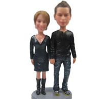 Personalized Custom bobbleheads of black dress