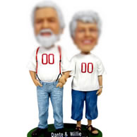 Personalized Custom bobbleheads of couple