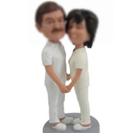 Personalized Custom bobbleheads of couple