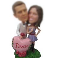 Personalized Custom bobbleheads of love story