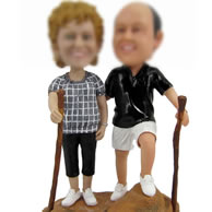 Personalized Custom bobbleheads of mountain climbing