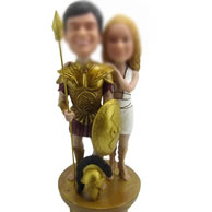 Personalized Custom bobbleheads of Warrior