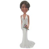 Personalized custom bride bobbleheads