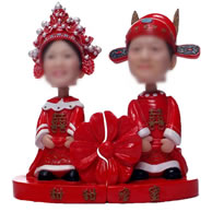 Personalized Custom Chinese-style wedding bobblehead