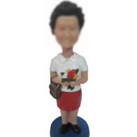 Personalized Custom Leisure woman bobbleheads