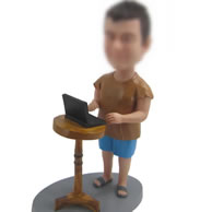 Personalized custom play computer bobbleheads