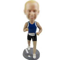 Personalized runner bobbleheads