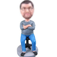 Personalized sit down bobbleheads