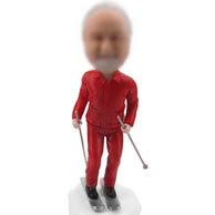 Personalized Skiing  bobbleheads