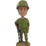 Personalized Soldier bobbleheads
