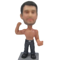 Personalized Strong man bobble heads doll