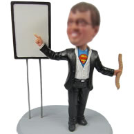 Personalized super man bobbleheads