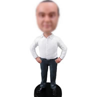 Personalized work man bobbleheads