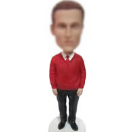 Red swear bobble heads