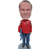 Ski bobbleheads