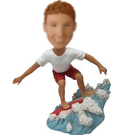 Surfing bobbleheads