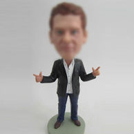 Brown shoes bobble head