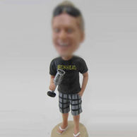 Comfortable Male bobble head doll