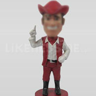 Cowboy bobble head doll