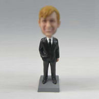 Custom man  bobblehead  in suit