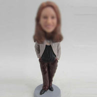 Custom woman bobbleheads