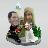 Customized wedding bobbleheads