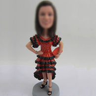 Dancer bobble head doll