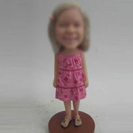 Girl bobble head