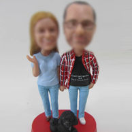 Lovers bobble head doll