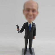 Man in suit bobble head