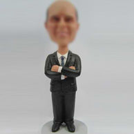 Man in suit bobble head