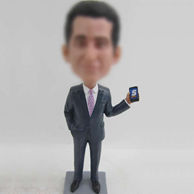 Man bobblehead in suit