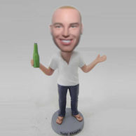 Custom manbobblehead  with beer bobble