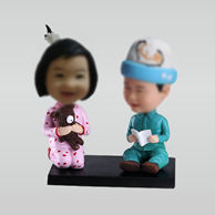 Personalized custom best friends bobbleheads