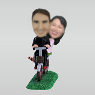 Personalized custom bike lover bobbleheads