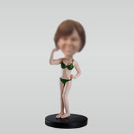 Personalized custom Bikini girl bobble heads