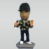 Personalized custom Camo singer bobblehead