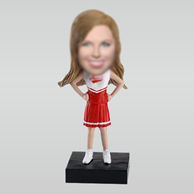 Personalized custom Cheerleader bobbleheads